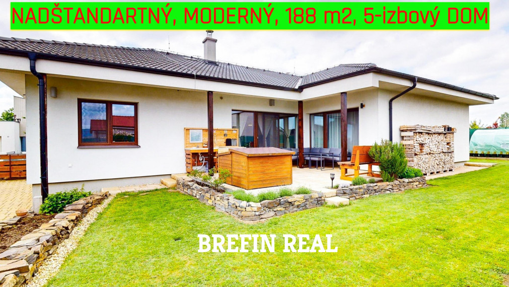 NADŠTANDARTNÝ a MODERNÝ 188 m2, 5-izbový DOM
