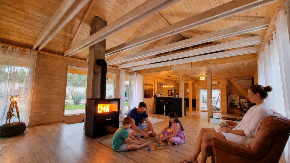 Štýlový 120 m2 ENERGETICKY úsporný DREVODOM s bazénom, POZEMOK 800 m2, pri lese