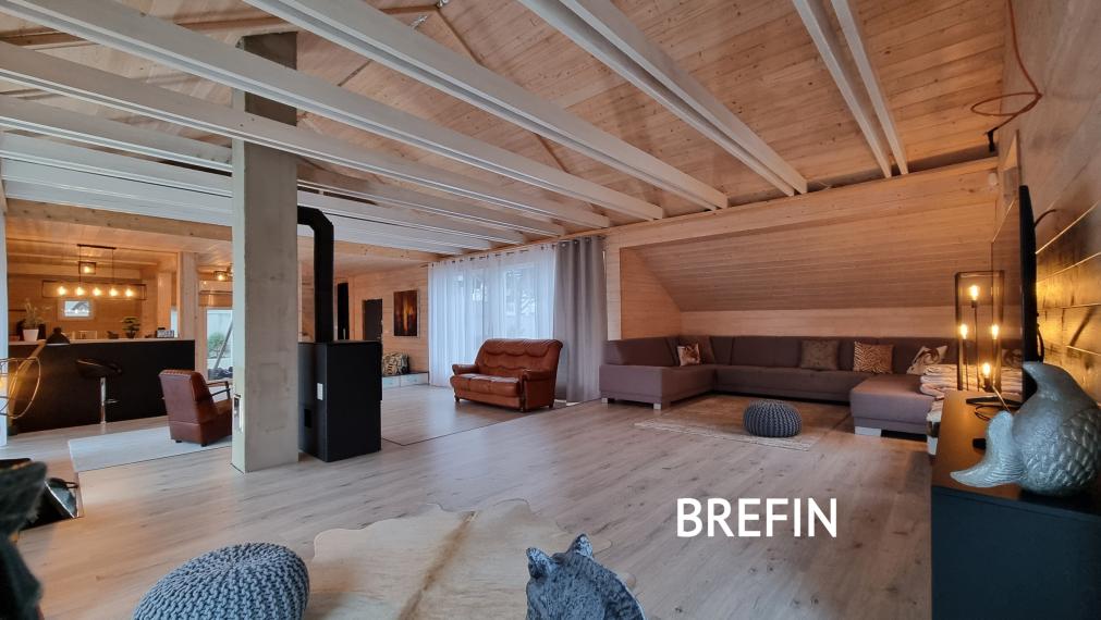 Štýlový 120 m2 ENERGETICKY úsporný DREVODOM s bazénom, POZEMOK 800 m2, pri lese