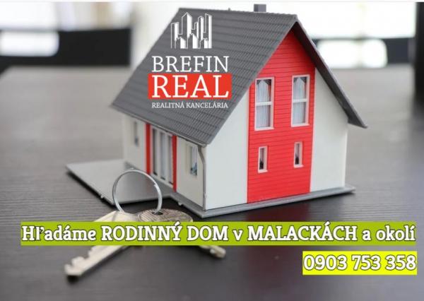 KÚPA - RODINNÝ DOM V MALACKÁCH a okolí