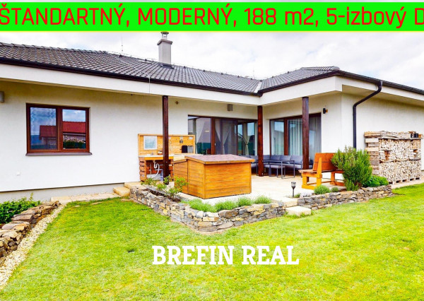 NADŠTANDARTNÝ a MODERNÝ 188 m2, 5-izbový DOM