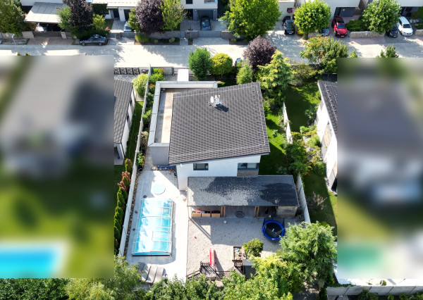 SUPER 6 izb. RD 202 m2, pozemok 700 m2, bazén-tepelné čerpadlo, ohrev na 31 st., protiprúd, slaná voda