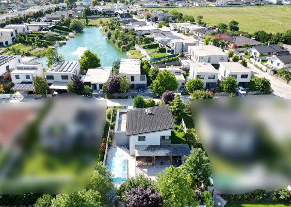 SUPER 6 izb. RD 202 m2, pozemok 700 m2, bazén-tepelné čerpadlo, ohrev na 31 st., protiprúd, slaná voda