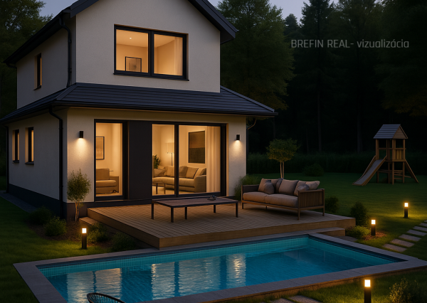 VEĽKÝ 1020 m² POZEMOK POD LESOM s domom V BORINKE – POKOJ, PRÍRODA A POTENCIÁL