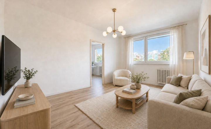 Predbežne rezervované-2 izbový byt 48,59 m² so samostatnou garážou Lotyšská Podunajské Biskupice